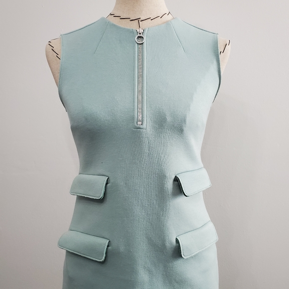Tory Burch Pastel Blue Scuba Sheath Dress - Picture 9 of 14